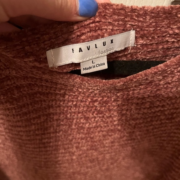Favlux chenille sweater, size L - Picture 2 of 3